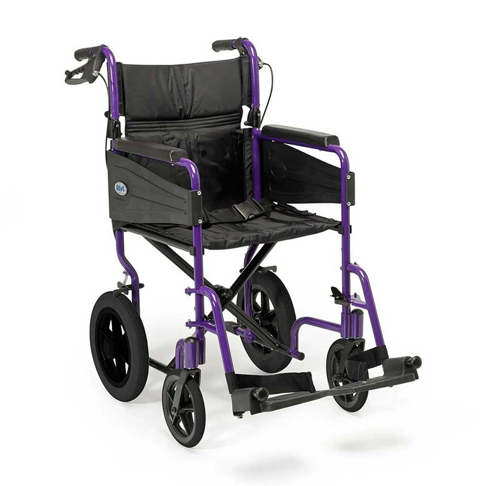 Days Escape Lite Attendant-Propelled Wheelchair Ultra lightweight Purple