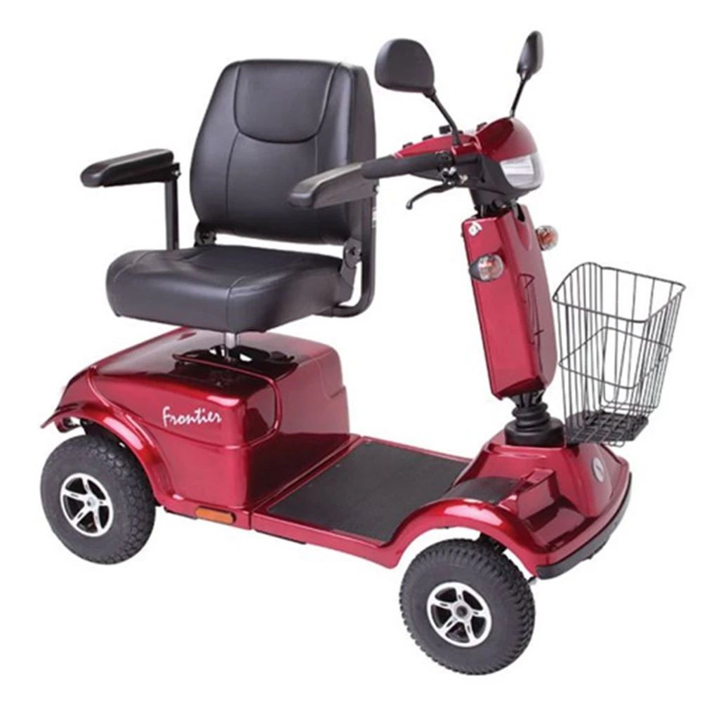 Electric Mobility Rascal Frontier Mobility Scooter in Red Swivel Seat