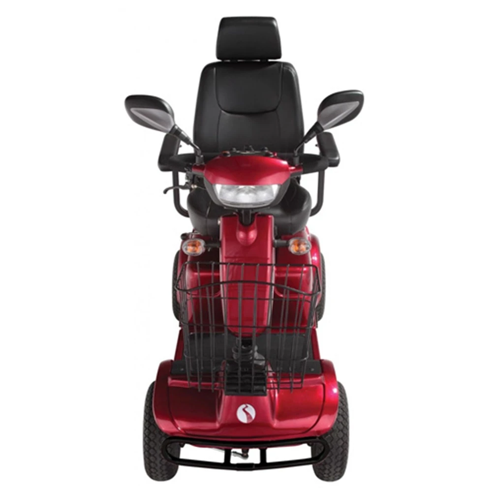 Electric Mobility Rascal Pioneer 8mph Mobility Scooter in Red Front