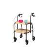 Height Adjustable Kitchen Strolley Trolley with Brakes with Cups & Plates