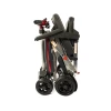 Monarch Mobility MobiFree Lightweight Folding Mobility Scooter Red Folded