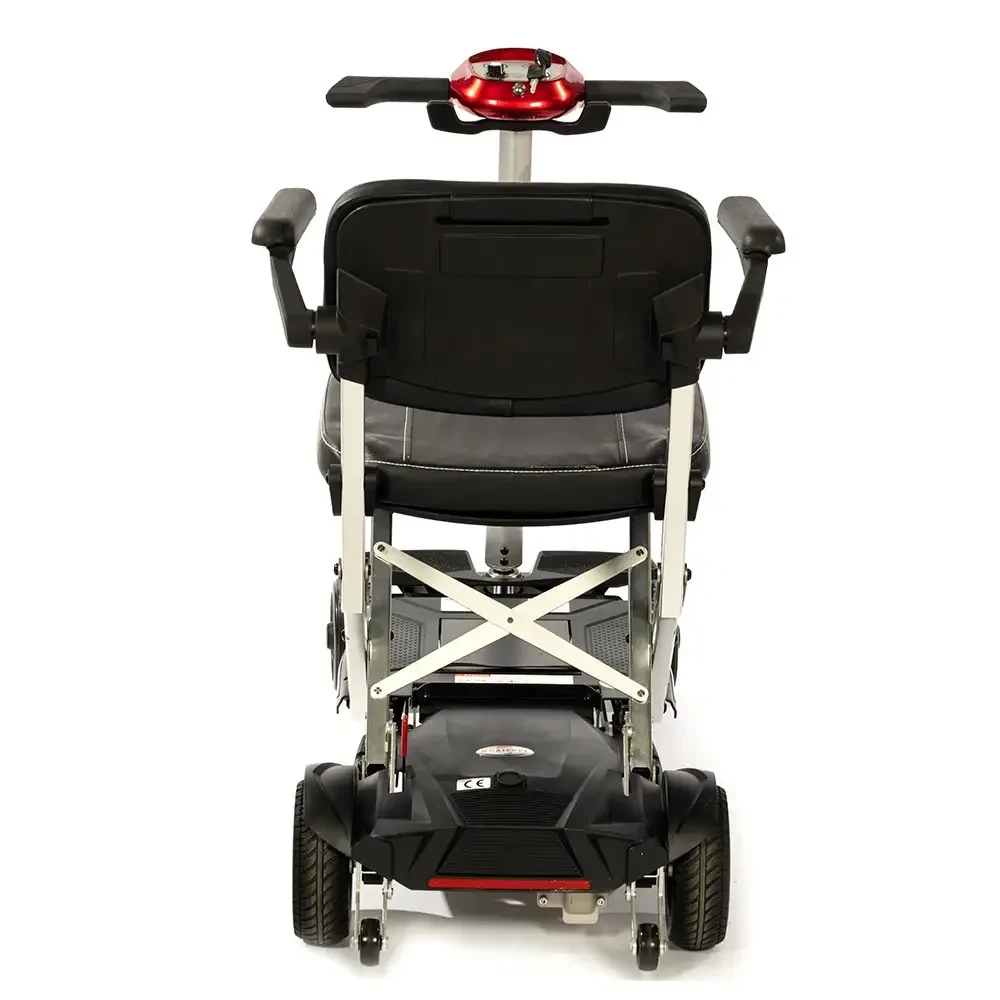 Monarch Mobility MobiFree Lightweight Folding Mobility Scooter Red Rear