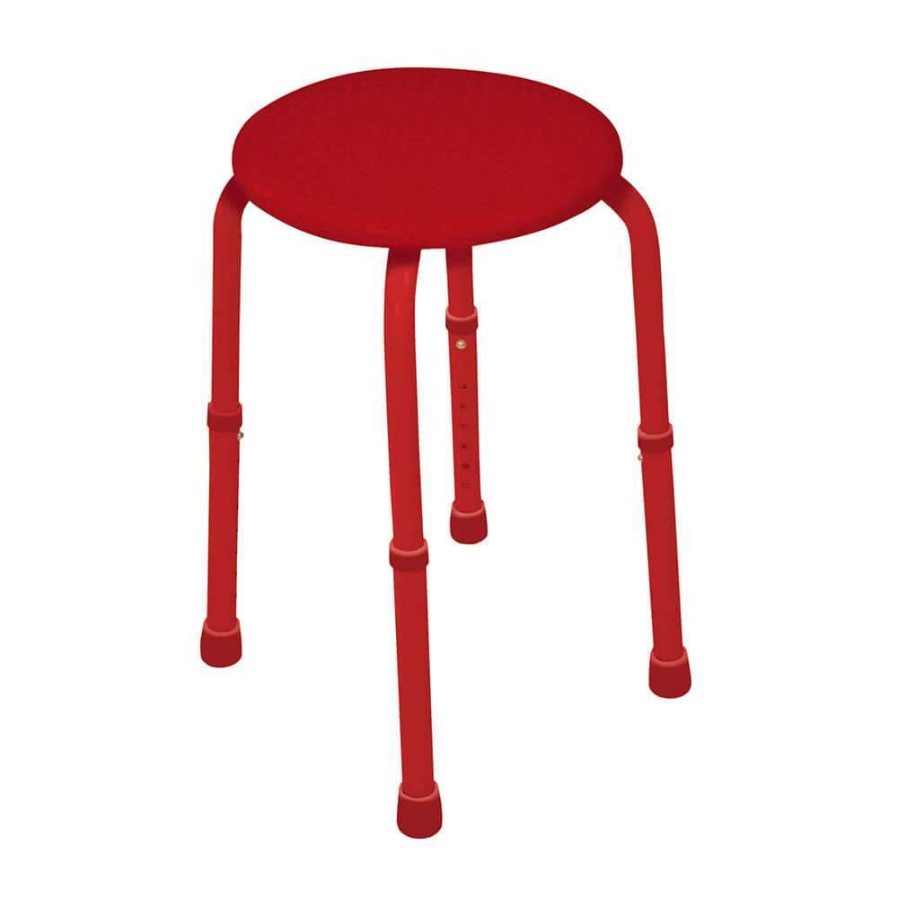 Multi-Purpose Adjustable Stool Red