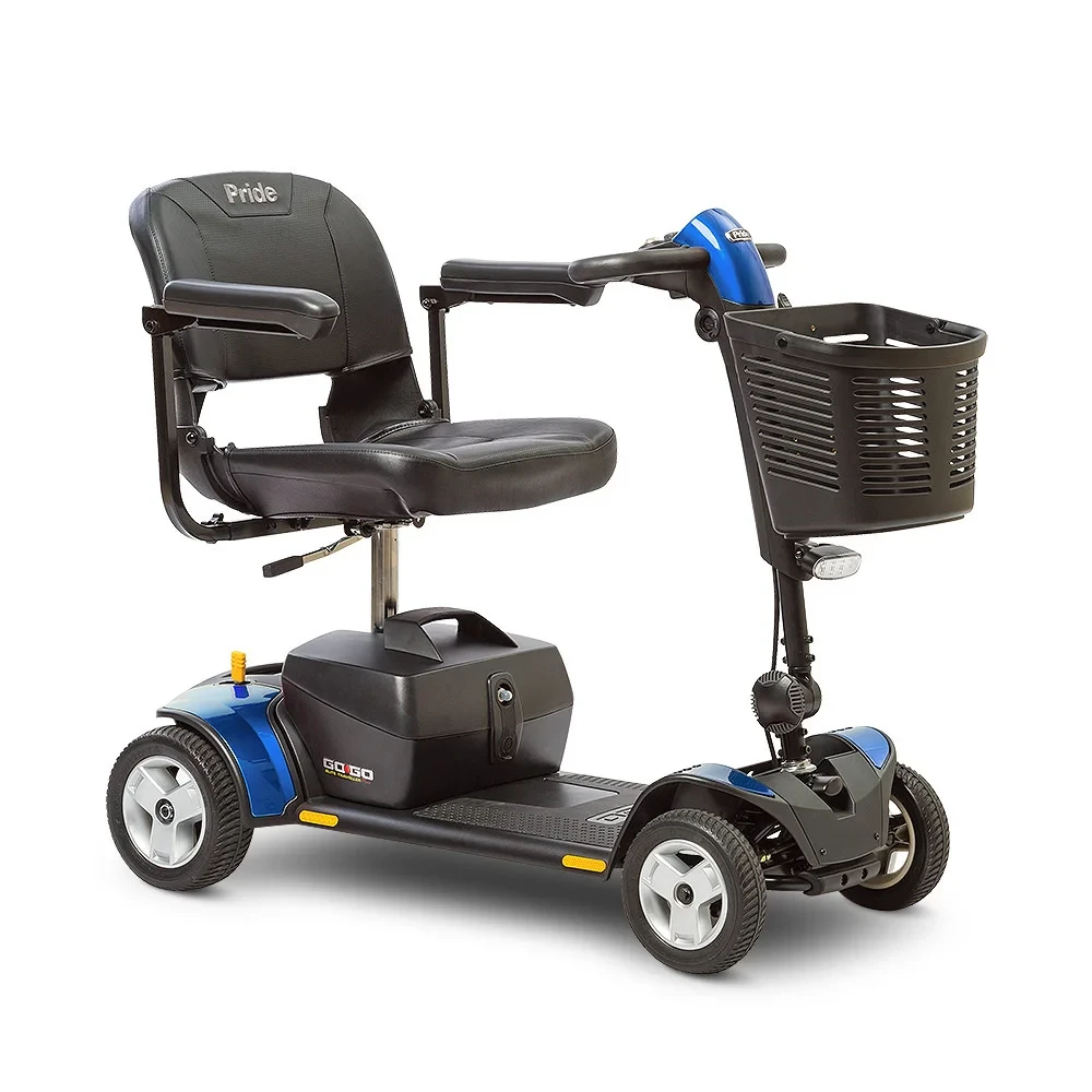 Pride Mobility Go Go Elite Traveller Plus 4 Wheel Mobility Scooter in Blue