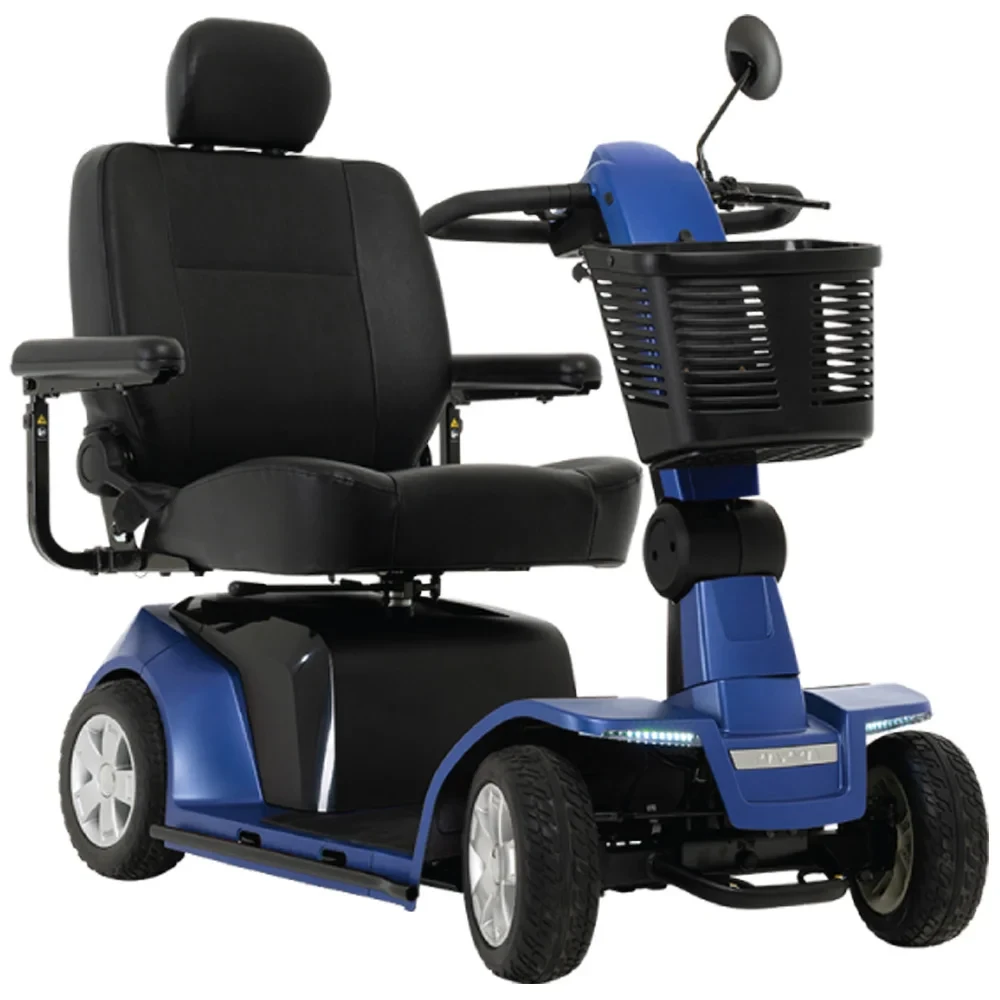 Pride Mobility Maxima Heavy Duty Mobility Scooter 4 Wheel in Blue