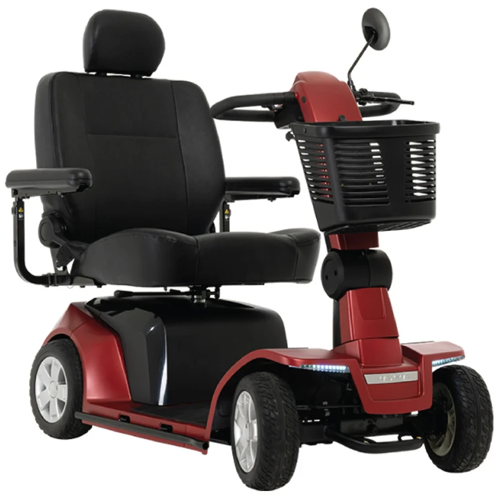 Pride Mobility Maxima Heavy Duty Mobility Scooter 4 Wheel in Red