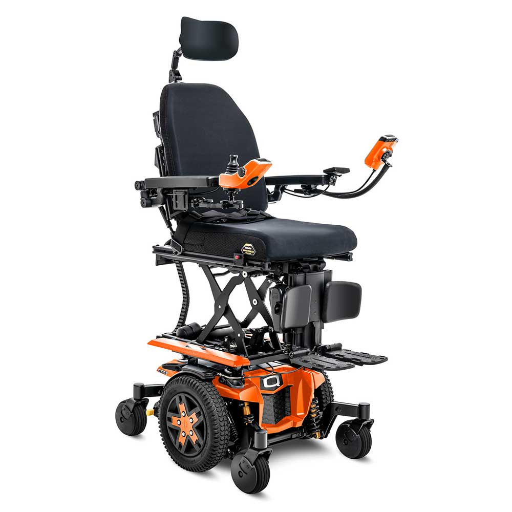 Quantum Edge 3 Evolution Orange Mid-Wheel Powerchair