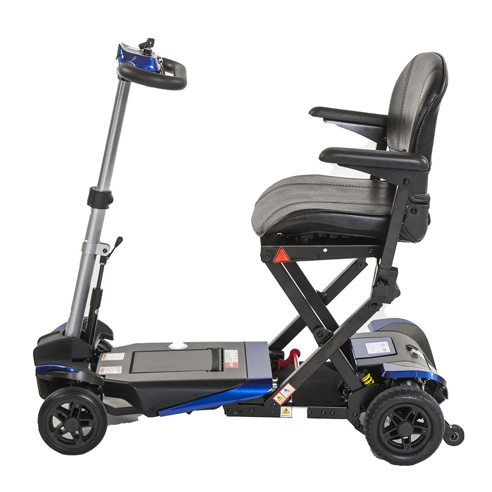 Monarch Mobility Smarti Folding Mobility Scooter Blue Side