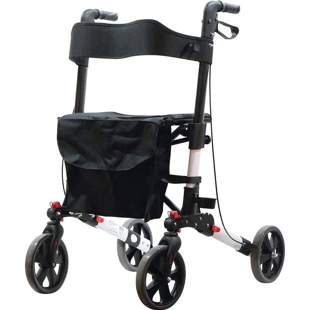 Aidapt Deluxe Fold Flat Rollator White (VP185)