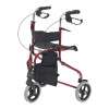 Drive Devilbiss Tri-Walker with Seat Red