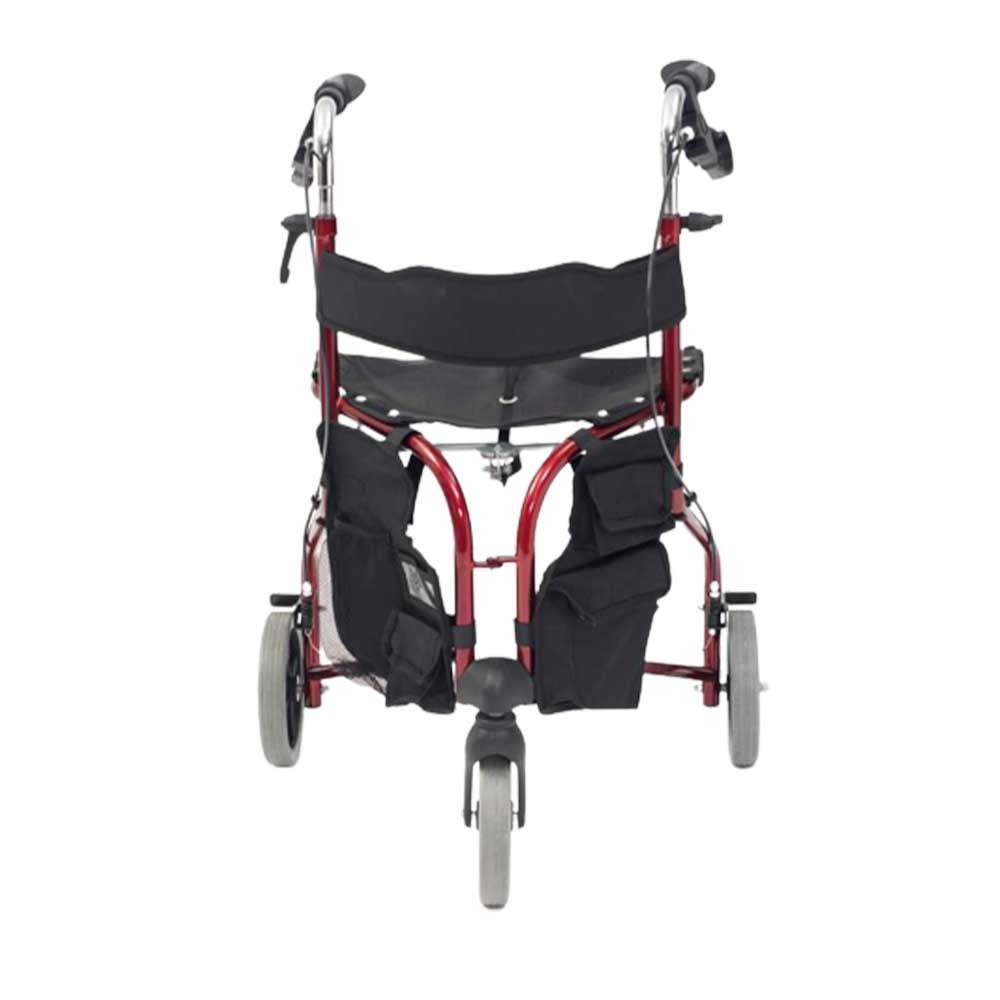 Drive Devilbiss Tri-Walker with Seat Red Front