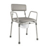 Essex height adjustable commode chair grey