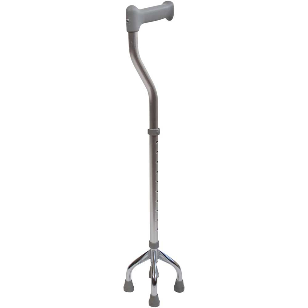 Small Base Height Adjustable Quad Cane