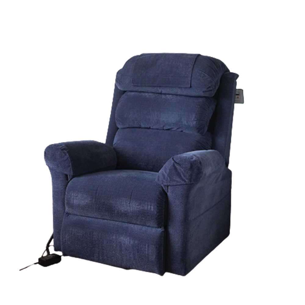 Ecclesfield Series Wall Hugging Rise & Recliner - Chenille Material Blue