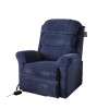 Ecclesfield Series Wall Hugging Rise & Recliner - Chenille Material Blue