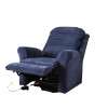 Ecclesfield Series Wall Hugging Rise & Recliner - Chenille Material Blue Recline