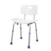 Atlantis Contour Shower Stool with Backrest