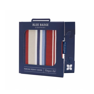 Blue Badge Permit Cover Red & Blue Cotton Packaging