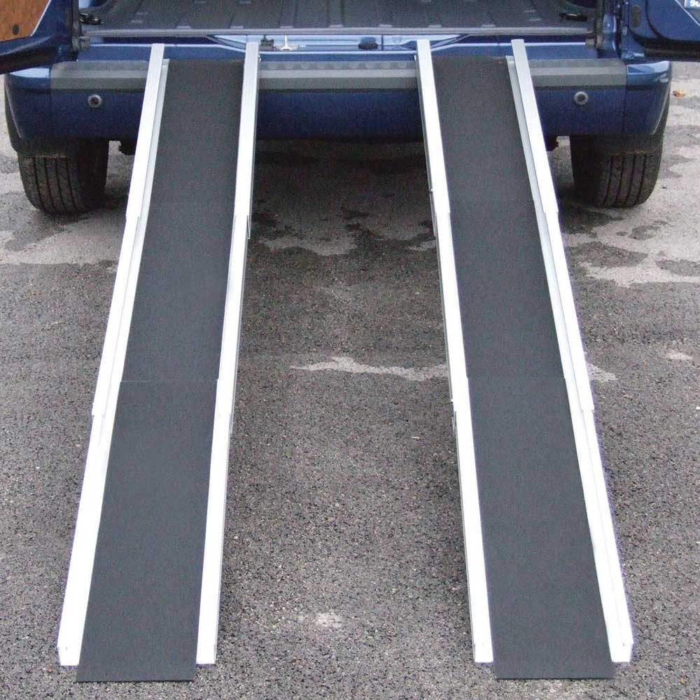 Lightweight Channel Ramp for Mobility Scooters, Powerchairs & Wheelchairs Car Boot