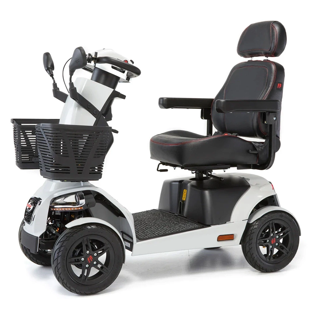 Freerider FR1 Luxury Mobility Scooter in Silver Side