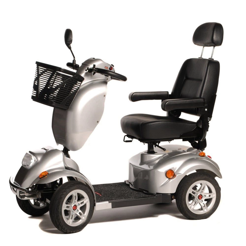 Freerider Landranger Deluxe Mobility Scooter in Silver Side