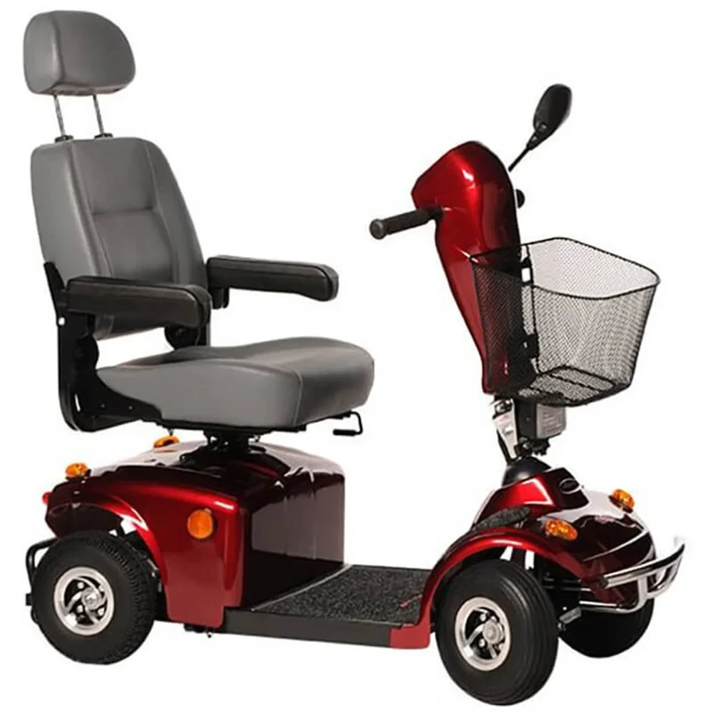 Freerider Mayfair 4 Mobility Scooter in Red Side