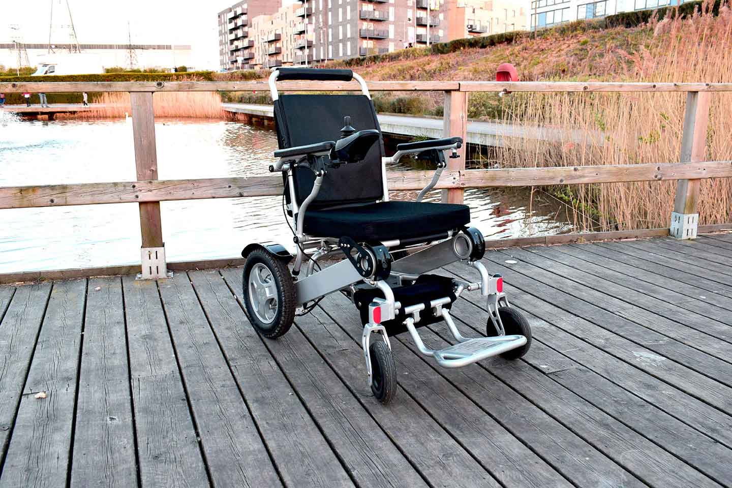 Modern Mobility M-Fold Heavy Duty Powerchair unfolded