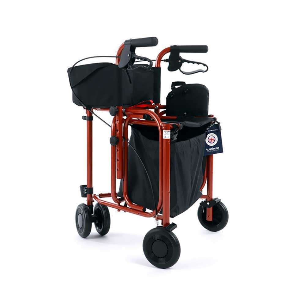 Uniscan Triumph Rollator Lightweight 3-Leg Walker Rear