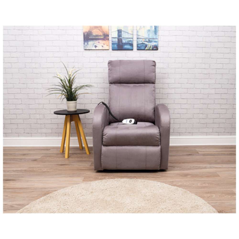 Daresbury Rise and Recline Chair Single Motor Colour Dove Grey In A Living Room