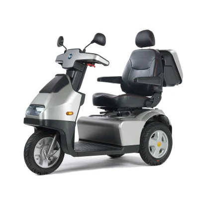 TGA Breeze S3 in Bright Silver Metallic 3 Wheel Mobility Scooter