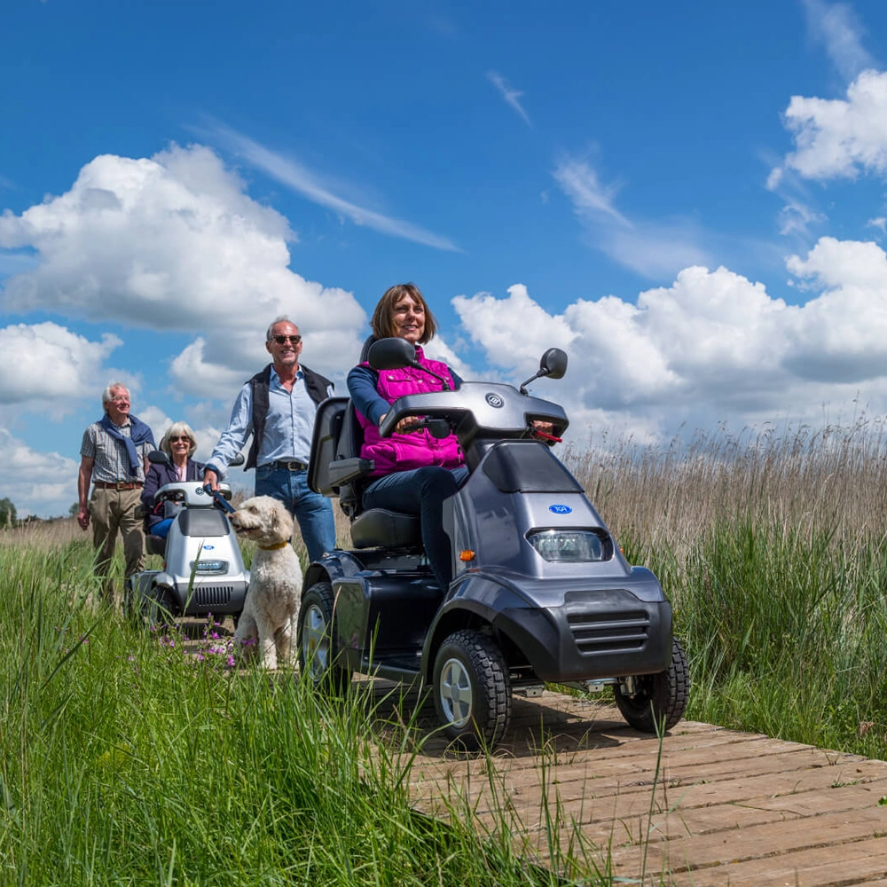 TGA Breeze S4 Mobility Scooter can take you anywhere