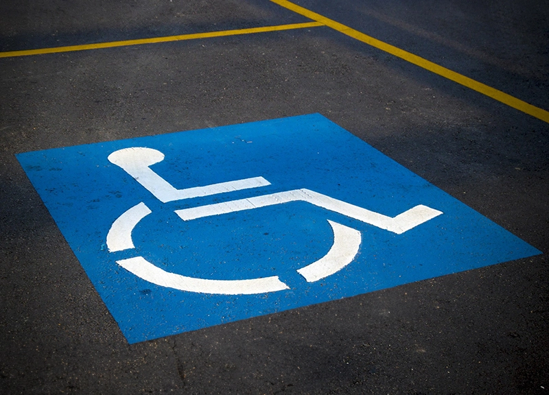 Disabled parking space