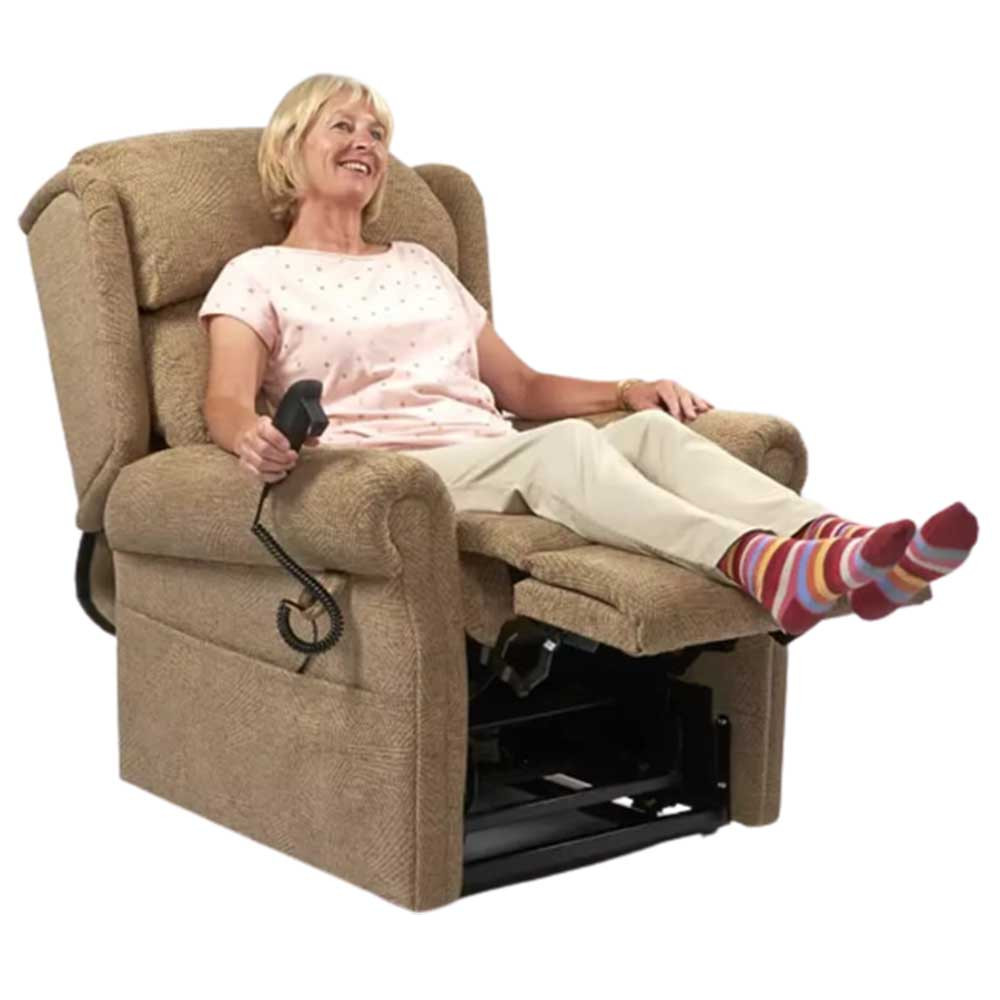 Primacare Brecon Riser Recliner Brown Feet Up