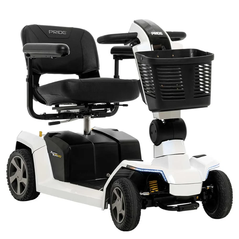 Pride Mobility Zero Turn 10 Mobility Scooter White