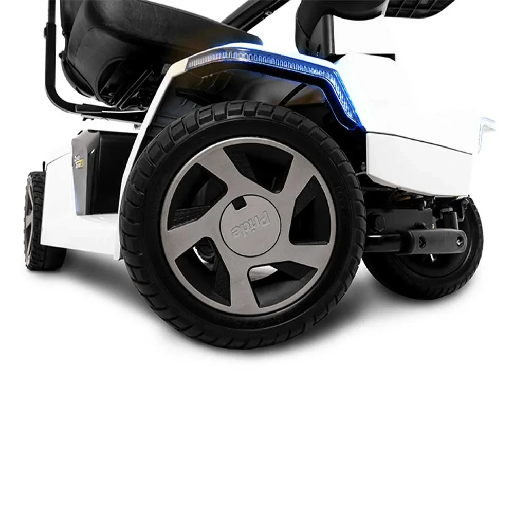 Pride Mobility Zero Turn 10 Mobility Scooter White Close Up Turning