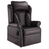 Jubilee Dual Motor Riser Recliner Lateral Back Black Leather