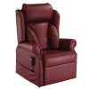 Jubilee Dual Motor Riser Recliner Lateral Back Red Leather