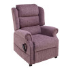 Jubilee Dual Motor Riser Recliner Waterfall Back Fabric Purple