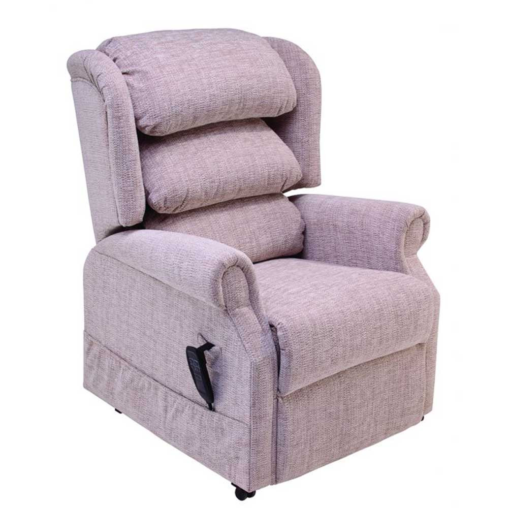 Electric Mobility Ambassador Dual Motor Riser Recliner in Kilburn Oatmeal - Cosi Chair