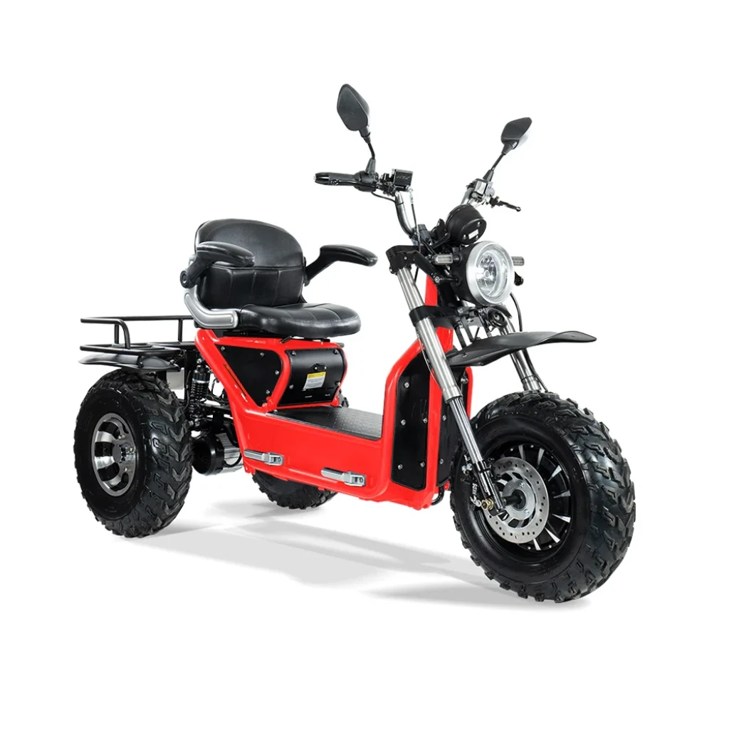 Scooterpac Invader Off Road Mobility Scooter in Red Right