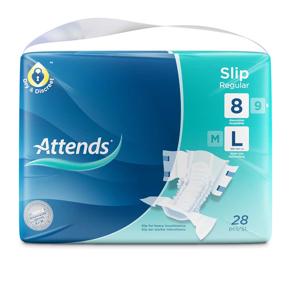 Attends Slip Regular 8 | Incontinence Pads | Modern Mobility