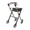 Lightweight Indoor Rollator Space I Champagne Rear Right