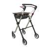 Lightweight Indoor Rollator Space I Champagne Rear Left