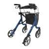 Lightweight Rollator Rehasense LX Champagne Blue Back Right