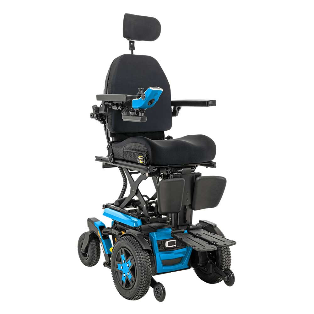 Quantum 4Front2 Electric Blue Lift - Front-Wheel Drive Powerchair