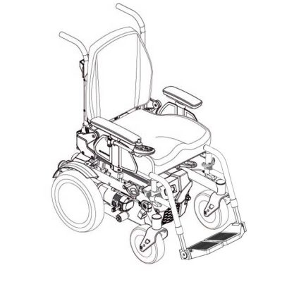 Quantum Aspen Electric Wheelchair Outline