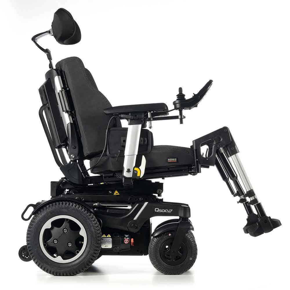 Quickie Q500 R Sedeo Pro Rear Wheel Powerchair Side