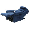 Sandfield Riser Recliner Chair Dual Motor Blue Reclined