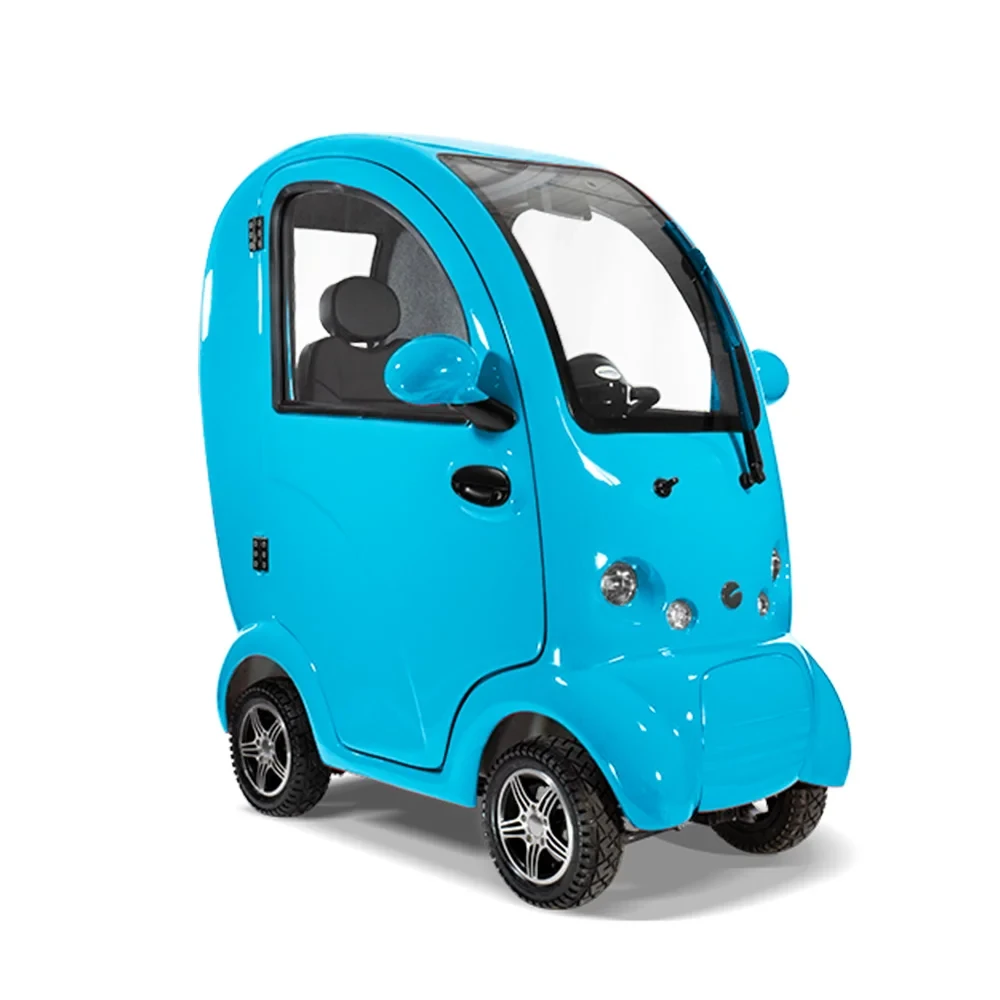 Scooterpac Cabin Car Mk2 Mobility Scooter Ice Blue Right