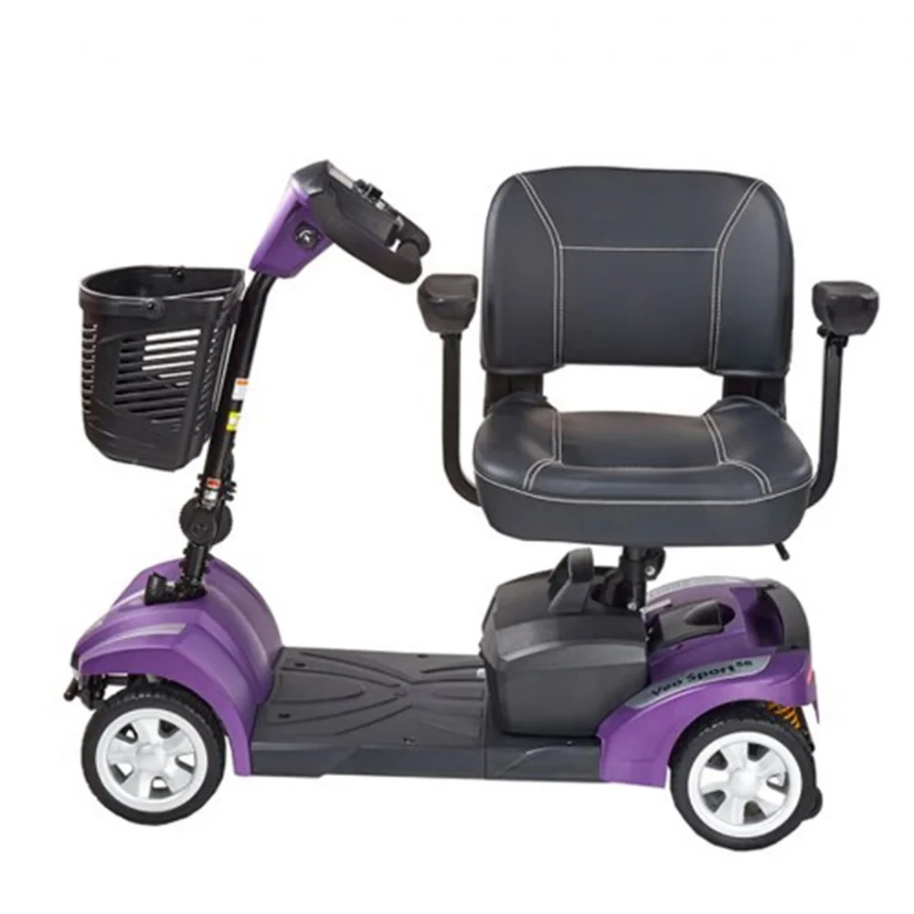 Electric Mobility Transportable Mobility Scooter Veo Sport SR Purple Swivel Seat